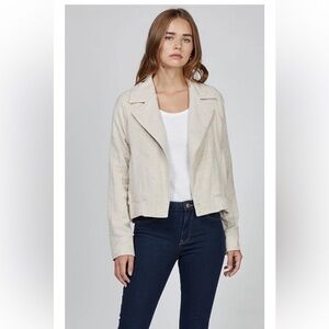 NWT Greylin Roca Relaxed Oatmeal Linen Jacket Size Small